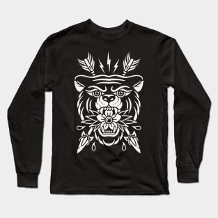 Traditional bear tattoo Long Sleeve T-Shirt